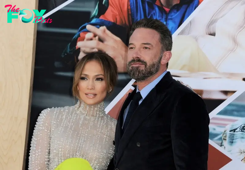 Jennifer Lopez and Ben Affleck at the Amazon Studios' World premiere of 'AIR' held at the Regency Village Theatre in Westwood, USA on March 27, 2023.