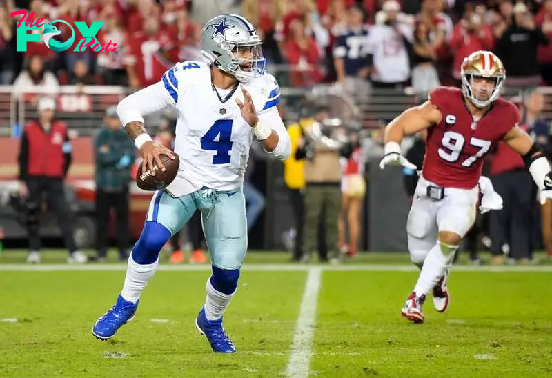 The lack of a run game in Dallas won't be helped by quarterback Dak Prescott this season, at least not if Jerry Jones has anything to say about it.