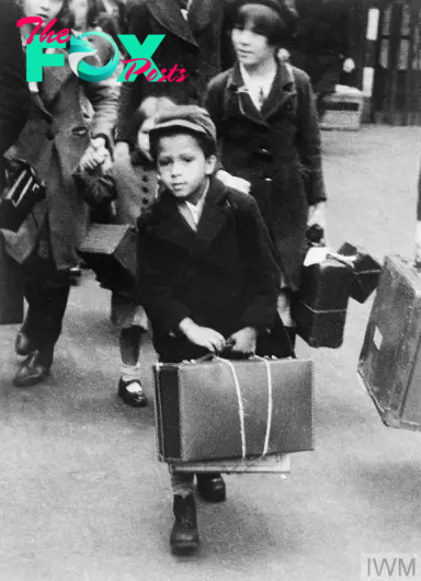 A little boy during the Blitz, a photo from the Imperial War Museum. The boy inspired Steve McQueen's movie Blitz.