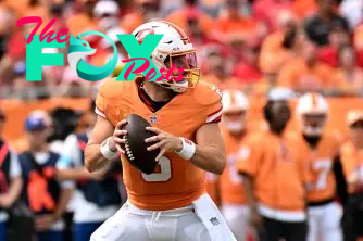 Oct 27, 2024; Tampa, Florida, USA; Tampa Bay Buccaneers quarterback Baker Mayfield (6) drops back to pass in the first half against the Atlanta Falcons at Raymond James Stadium. Mandatory Credit: Jonathan Dyer-Imagn Images