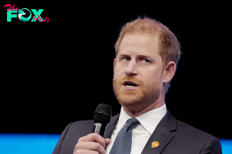 Prince Harry on stage at the Clinton Global Initiative in New York