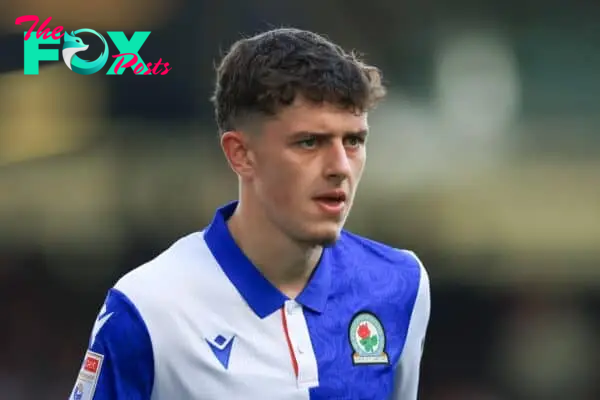 2Y3KM77 Blackburn Rovers' Owen Beck looks on during the Sky Bet Championship match at Ewood Park, Blackburn. Picture date: Saturday September 14, 2024.