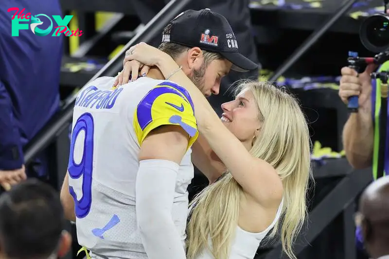 He was a football quarterback and she was a cheerleader - stop me if you've heard this one before. That's the story of Matthew Stafford and his wife, Kelly.