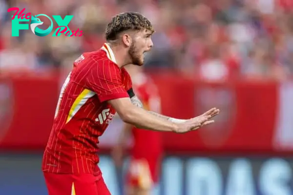 PHILADELPHIA - Wednesday, July 31, 2024: Liverpool's Harvey Elliott during a pre-season friendly match between Liverpool FC and Arsenal FC at the Lincoln Financial Field on day eight of the club's pre-season tour of the USA. Liverpool won 2-1. (Photo by David Rawcliffe/Propaganda)