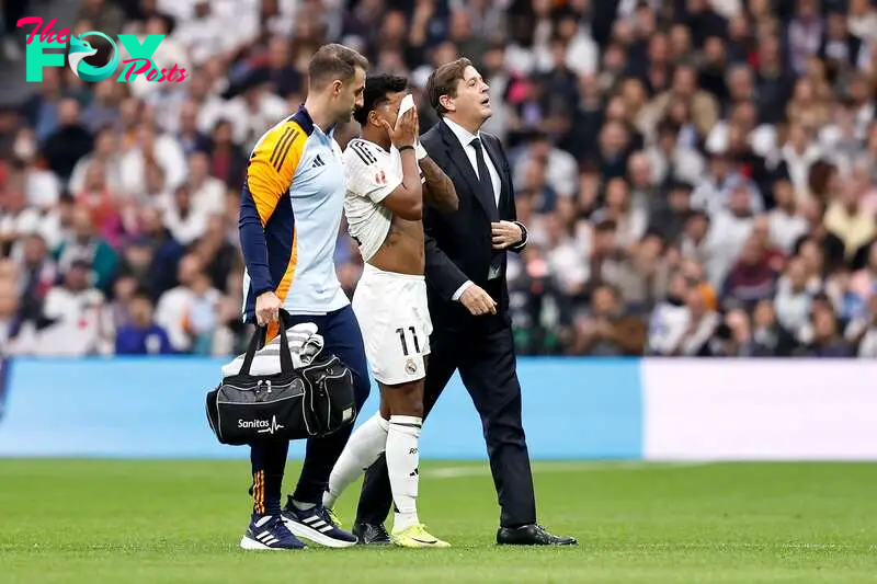 Brazilian attacker Rodrygo was forced off in Saturday’s win over Osasuna, in which teammates Eder Militão and Lucas Vazquez also suffered injuries.