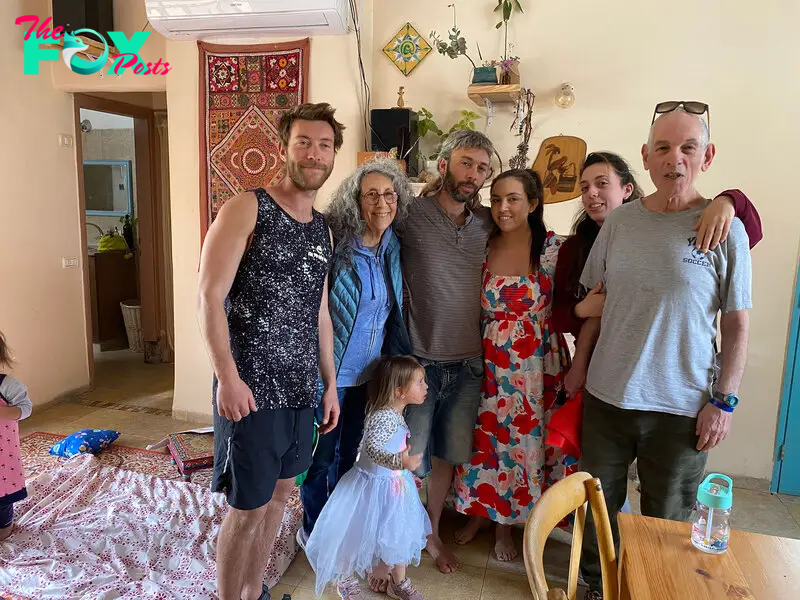 Iris Weinstein Haggai with her parents, siblings and niece