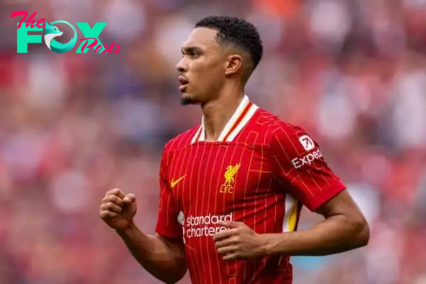 LIVERPOOL, ENGLAND - Saturday, September 21, 2024: Liverpool's Trent Alexander-Arnold during the FA Premier League match between Liverpool FC and AFC Bournemouth at Anfield. Liverpool won 3-0. (Photo by David Rawcliffe/Propaganda)