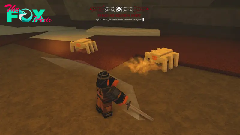 fighting scorpions with a greatsword in hollowed roblox