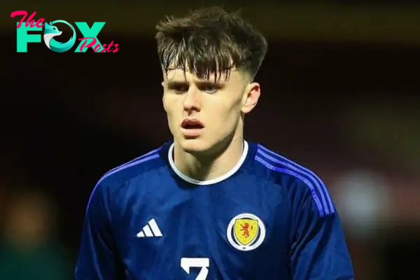 2T1GCCT Fir Park, Motherwell, UK. 13th Oct, 2023. UEFA Under-21 Euro 2025 Qualifier Football, Scotland U21s versus Hungary U21s; Ben Doak of Scotland Credit: Action Plus Sports/Alamy Live News