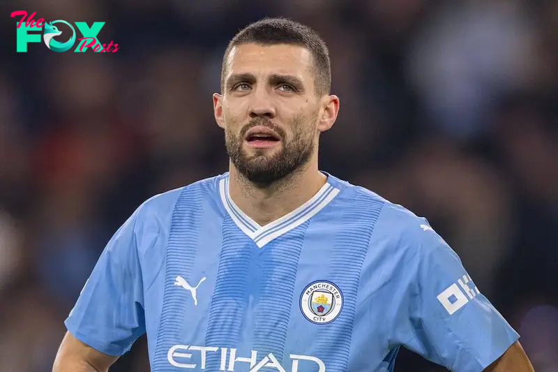 MANCHESTER, ENGLAND - Tuesday, November 7, 2023: Manchester City's Mateo Kova?i? during the UEFA Champions League Group G match between Manchester City FC and BSC Young Boys at the City of Manchester Stadium. (Photo by David Rawcliffe/Propaganda)