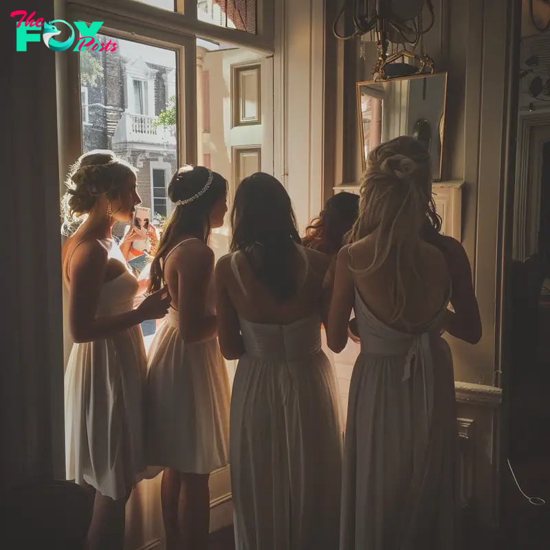 A group of bridesmaids standing together | Source: Midjourney