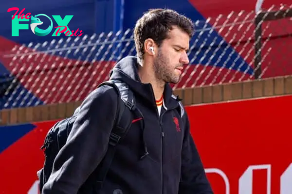 LONDON, ENGLAND - Saturday, October 5, 2024: Liverpool's goalkeeper Alisson Becker arrives before the FA Premier League match between Crystal Palace FC and Liverpool FC at Selhurt Park. (Photo by David Rawcliffe/Propaganda)