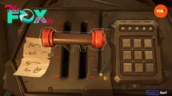 Jinx Fixes Everything Act 3: a lever and keypad console