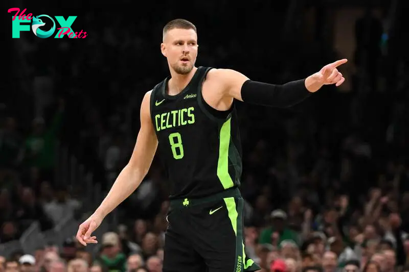 Boston welcomed the big Latvian as the team went on to serious clip Los Angeles, including tying an NBA record.