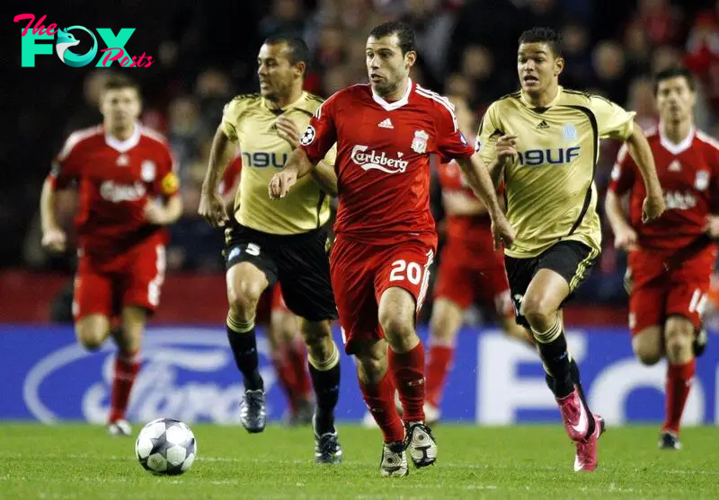 Javier Mascherano spent four seasons with Liverpool before moving to Barcelona.