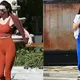 Kendall Jenner Rocks Blue Crop Top & Leggings Heading To Pilates