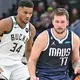 Luka Doncic says Giannis Antetokounmpo 'the best player in the NBA' after Bucks hand Mavs fourth straight loss