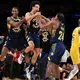 Lakers blow huge fourth-quarter lead vs. Pacers as Andrew Nembhard's buzzer-beater sinks L.A. to new low