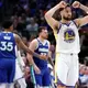 Klay Thompson unable to connect on game-tying 3-pointer after Warriors run slick out-of-bounds play in Dallas