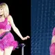 TAYLOR SWIFT’S PURPLE SEQUINED AND STRIPED ROMPER HIGHLIGHTS HER SUPER-LONG LEGS, PLUS MORE OF THE ‘MIDNIGHTS’ SINGER’S BEST PERFORMANCE LOOKS