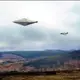 They Spread The Best Photograph Of A UFO Pursued By A Combat Plane In Scotland