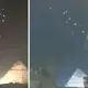 Fleet of UFOs appear above the Pyramids of Giza, Egypt (video)