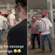 Wild moment fight breaks out at Bunnings sausage sizzle