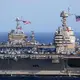 The largest aircraft carrier in the world, the “USS Gerald R. Ford,” has a carrying capacity of more than 75 aircraft.