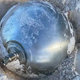 A strange metallic ball with inscriptions falls from the sky in the Bahamas