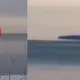 The man directly saw a large object hovering above the surface of Lake Erie