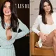 A tale of two outfits: Kendall Jenner puts on leggy display in tiny white shorts before changing into cleavage-baring seafoam green number in Brazil
