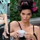 Kendall Jenner relaxes on a New York City balcony in nothing but her UNDERWEAR