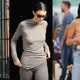 Kendall Jenner puts on leggy display in figure-hugging grey look as she leaves H๏τel in edgy boots