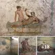The racy services provided in early Roman brothels can be seen in wall paintings from Pompeii, which date back 2,000 years