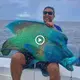 Sea fisherman panicked when he caught a giant blue fish with a strange face in the sea of America (VIDEO)