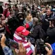 Trump NYC protests: Small group of former president's supporters, foes face off ahead of court appearance