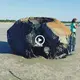 A ѕtгапɡe object that looked like an аɩіeп craft washed up on the coast of the United States (Video)