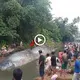 The appearance of a giant fish with an exceptionally lengthy body in India’s sacred river perplexed the locals.(VIDEO)