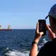 American boat patrols waters around new offshore wind farms to protect jobs
