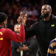 SV LeBron James reacts strongly to ESPN removing Bronny James from the 2024 NBA Mock Draft