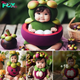 The adorable pictures of the baby donning a mangosteen costume captivate viewers, holding their attention irresistibly.sena