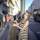 Karimova Elina is stunningly beautiful on the streets of Madrid