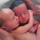 h. “Siblings’ Tender Bond: Newborn Twins Share First Bath, Creating a Heartwarming Moment of Affection”