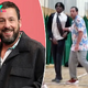Adam Sandler surprises London fans by showing up to shoot hoops in local pickup basketball game