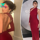 Kylie Jenner shows some skin in backless red gown for perfume launch