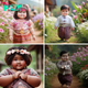 The online community is captivated by the charm of adorable infants dressed in ethnic attire.sena