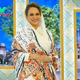 Bushra Ansari dons shawl with Iqbal’s poetry