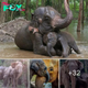 A Touching Reunion: Mother and Baby Elephant Embrace After Three Years Apart