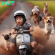 SA. “Joyful Chaos: Little Girl’s Playful Race with Puppies Leads to Motorbike Mishap, Spreading Smiles Everywhere”.SA