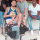 son.Superstar Neymar had fun with friends while recovering from his leg injury, which fans accidentally caught.